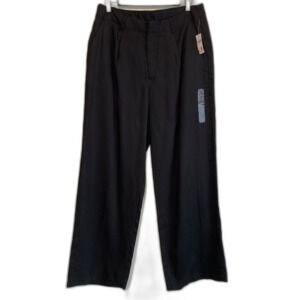 Gap Dressy Trouser wide leg pants in Black Lyocell size 10